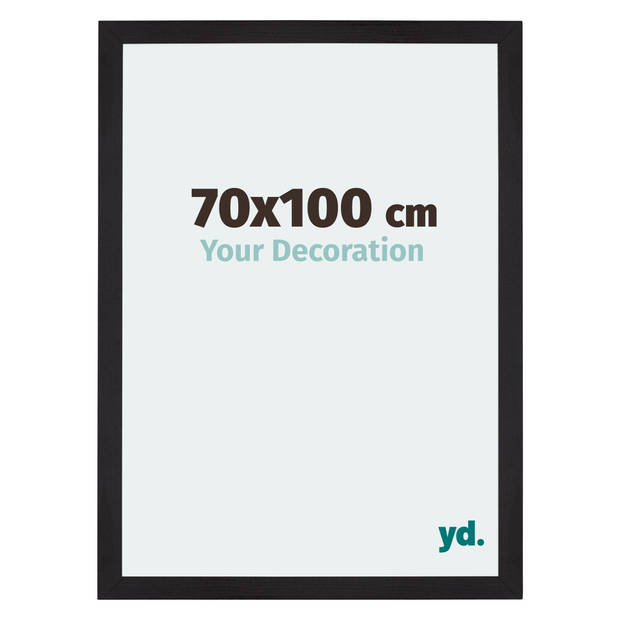 Fotolijst 70x100cm Zwart Houtnerf MDF Mura