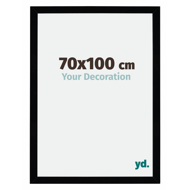 Fotolijst 70x100cm Zwart Hoogglans MDF Mura