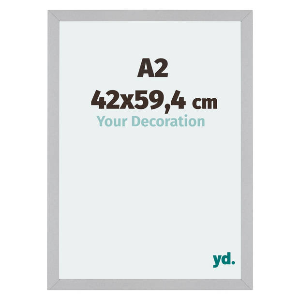 Fotolijst 42x59,4cm A2 Zilver Mat MDF Mura