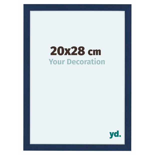 Fotolijst 20x28cm Donkerblauw Geveegd MDF Como