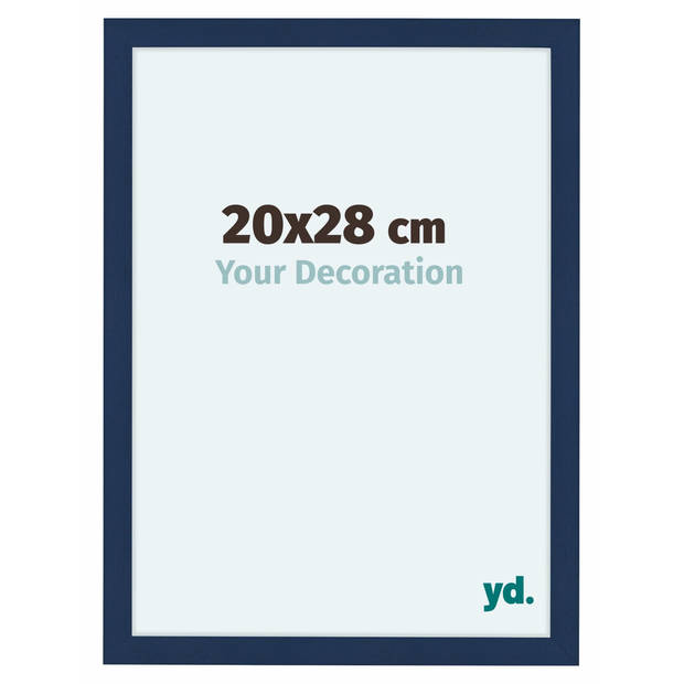 Fotolijst 20x28cm Donkerblauw Geveegd MDF Como