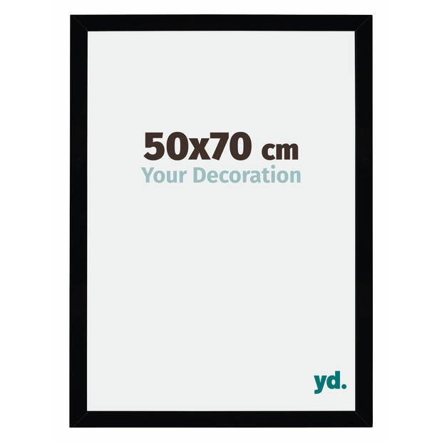 Fotolijst 50x70cm Zwart Hoogglans MDF Mura