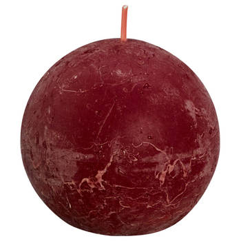 Bolsius - Rustiek Shine bolkaars diameter76mm Velvet Red