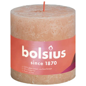 Bolsius - Rustiek Shine stompkaars 100/100 Misty Pink