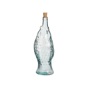Fidrio Glass Fles in visvorm 'Côte d'Azur' Gerecycled glas