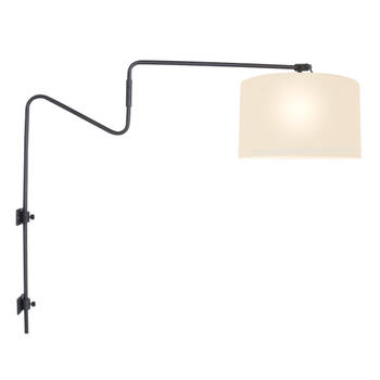 Steinhauer wandlamp Linstrøm - zwart - metaal - 3719ZW