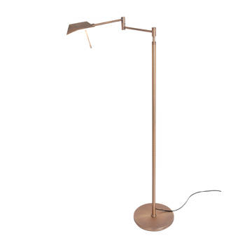 Steinhauer Retina vloerlamp brons kunststof 145 cm hoog