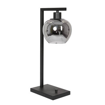 Steinhauer tafellamp Lotus - zwart - metaal - 3651ZW