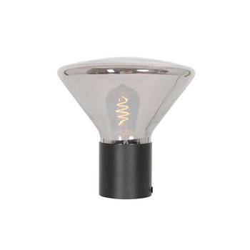 Steinhauer tafellamp Ambiance - zwart - metaal - 26 cm - E27 fitting - 3401ZW