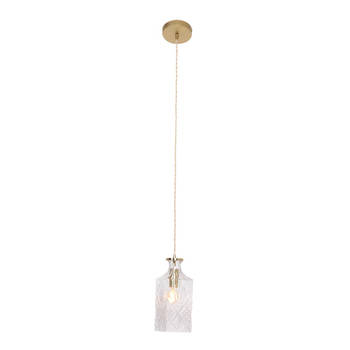 Mexlite hanglamp Grazio glass - messing - - 3495ME