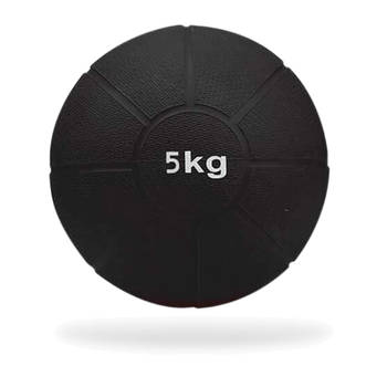 Matchu Sports Medicine ball 5kg - Zwart - Ø 22cm - Massief rubber