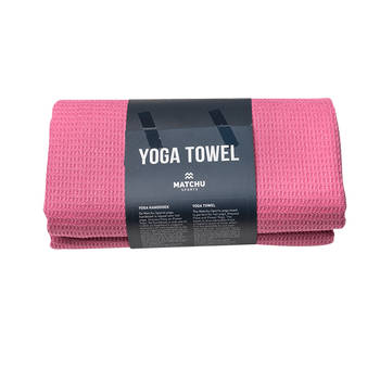 Matchu Sports Yoga handdoek elegant Pink - Elegant Pink - 183 cm - 61 cm - 1 cm - 80% polyester en 20% polyamide