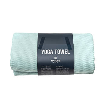 Matchu Sports Yoga handdoek harmonic green - Harmonic green - 183 cm - 61 cm - 1 cm - 80% polyester en 20% polyamide