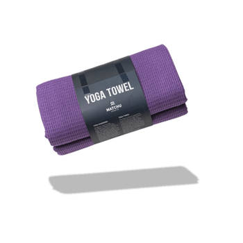 Matchu Sports Yoga handdoek Royal purple - Royal purple - 183 cm - 61 cm - 1 cm - 80% polyester en 20% polyamide