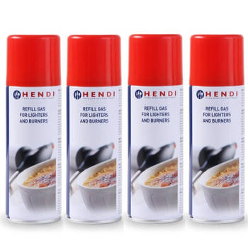 Hendi Gas Navulling 200 ml - 4 stuks