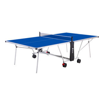 Cougar Tafeltennistafel Deluxe 2800 inklapbaar in blauw Indoor & Outdoor inklapbare tafeltennis tafel met verstelbare