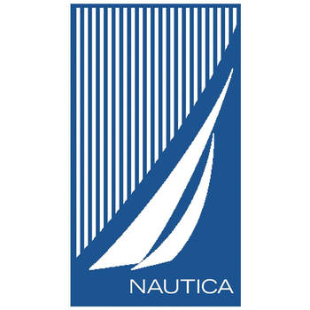 Nautica Stripe Strandlaken - Blauw - 90x180