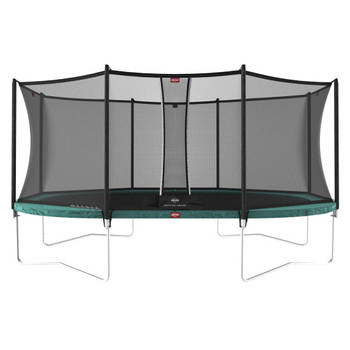 BERG Trampoline Grand Favorit met Veiligheidsnet - Safetynet Comfort - 520 x 350 cm - Groen