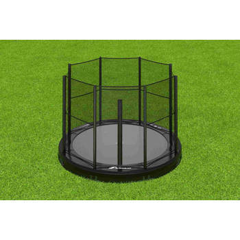 Akrobat Trampoline Primus met Veiligheidsnet - Inground - 365 cm - Zwart