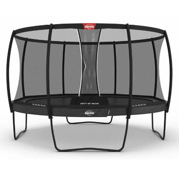 BERG Trampoline Champion met Veiligheidsnet - Safetynet Deluxe - 430 cm - Grijs - Airflow - Twinspring