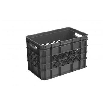 Sunware Square Multi Crate 26L - met Dichte Zijkanten - Antraciet