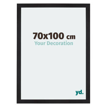 Fotolijst 70x100cm Zwart Houtnerf MDF Mura