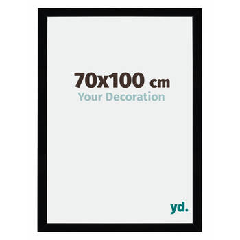 Fotolijst 70x100cm Zwart Hoogglans MDF Mura