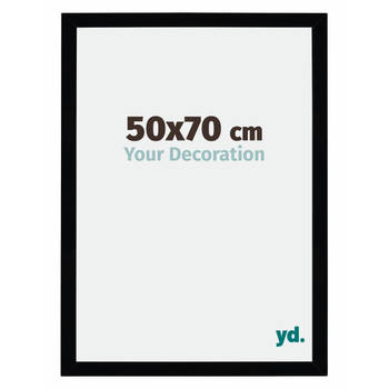 Fotolijst 50x70cm Zwart Hoogglans MDF Mura