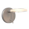 Steinhauer Turound wandlamp staal glas kapdiameter: 11 cm