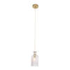 Mexlite hanglamp Grazio glass - messing - metaal - 10 cm - E14 fitting - 3495ME