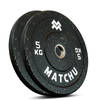 Matchu Sports Hi-temp bumper plate 5 kg - 2 stuks - Zwart - Rubber