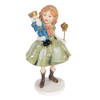 Clayre & Eef Decoratie Beeld Kind 12 cm Groen Polyresin Kerstfiguren Groen Kerstfiguren