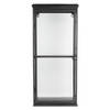 Clayre & Eef Vitrinekast 31x21x70 cm Zwart Ijzer Glas Wandkast Zwart Wandkast