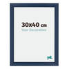 Fotolijst 30x40cm Donkerblauw Geveegd MDF Mura