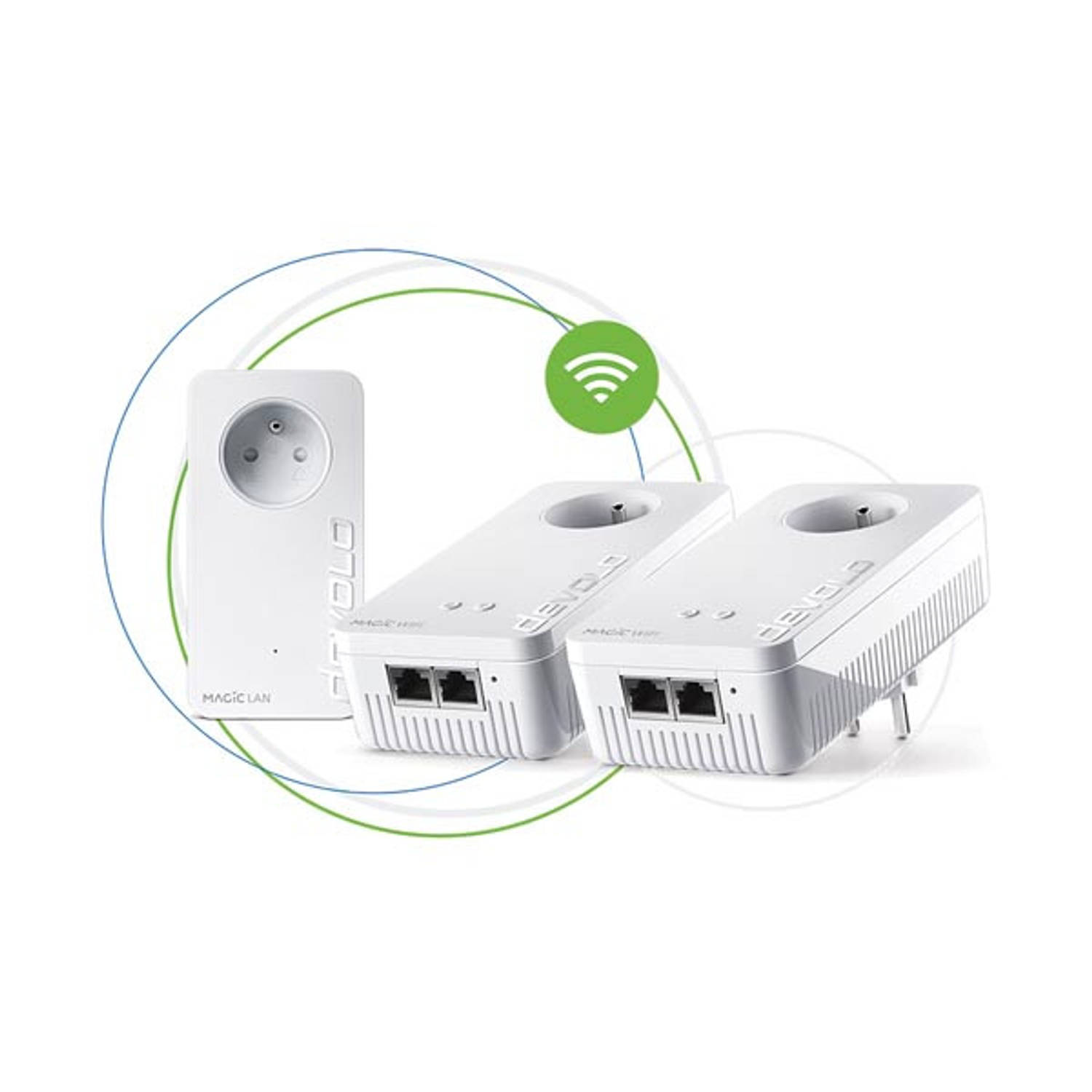 Devolo Magic 2 WiFi next Multiroom Kit 1200 Mbit-s Ethernet LAN Wi-Fi Wit 3 stuk(s)