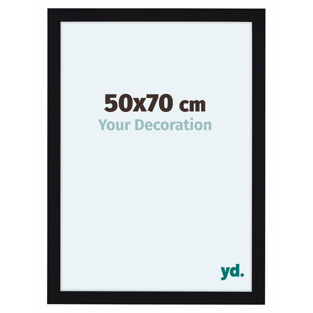 Fotolijst 50x70cm Zwart Hoogglans MDF Como