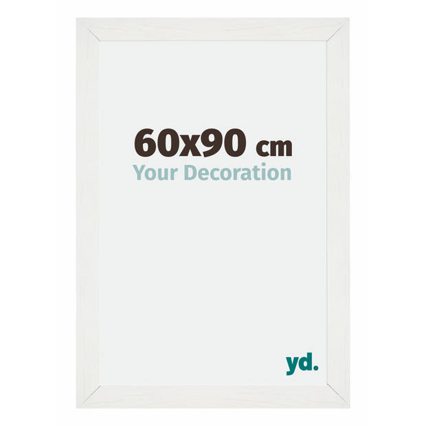 Fotolijst 60x90cm Wit Geveegd MDF Mura