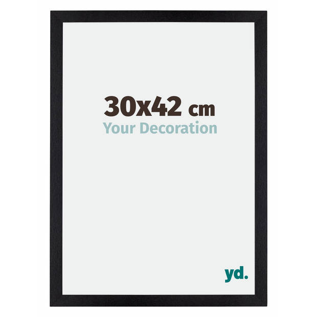 Fotolijst 30x42cm Zwart Mat MDF Mura