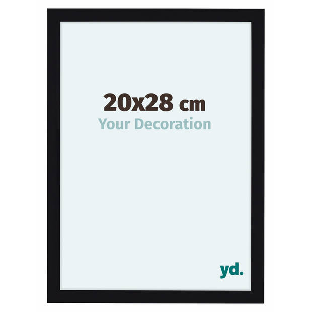 Fotolijst 20x28cm Zwart Hoogglans MDF Como