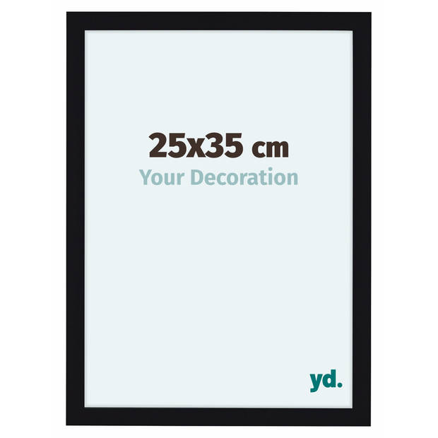 Fotolijst 25x35cm Zwart Hoogglans MDF Como