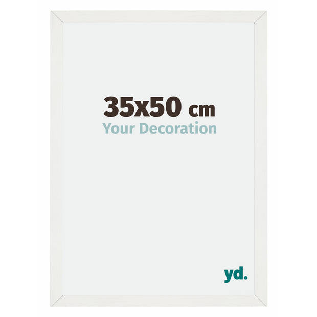 Fotolijst 35x50cm Wit Geveegd MDF Mura