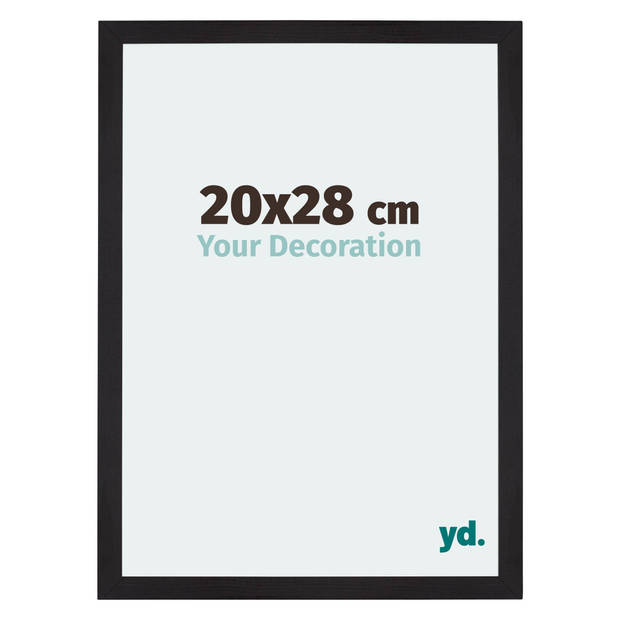 Fotolijst 20x28cm Zwart Houtnerf MDF Mura