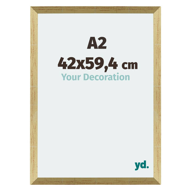 Fotolijst 42x59,4cm A2 Goud Glans MDF Mura