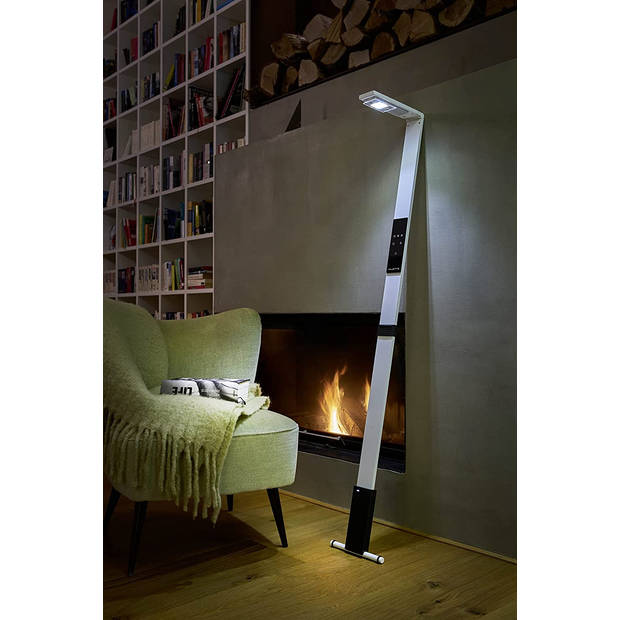 LUCTRA® Flex Design vloerlamp LED - dimbaar - oplaadbare batterij - 25 uur runtime - draagbaar