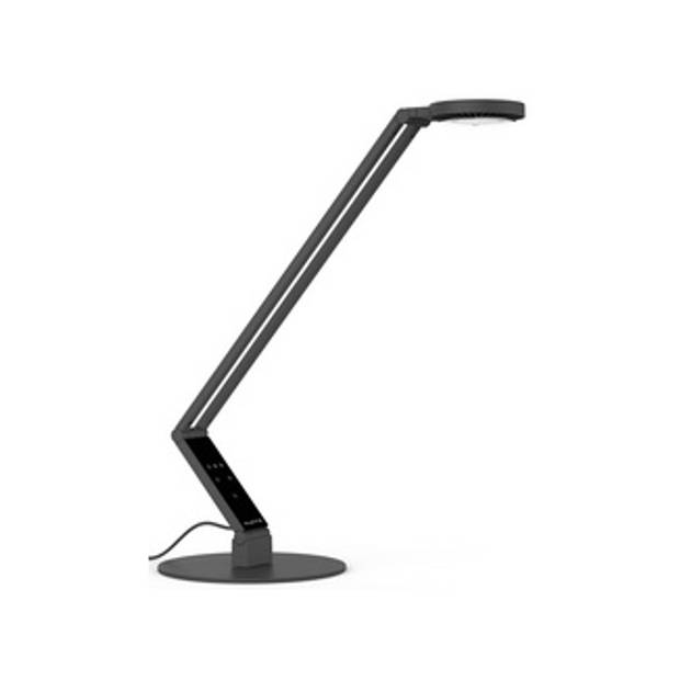 LUCTRA® Table Radial Base LED-bureaulamp - biologisch effectief licht - dimbaar - wit aluminium