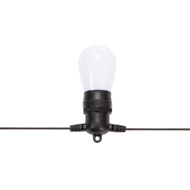 TUYA LED - 15 m - 15 witte lampen - zwarte draad - smart