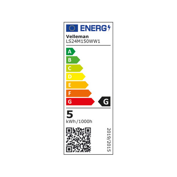 Flexibele ledstrip - warmwit - 600 leds - 5 m - 24 v