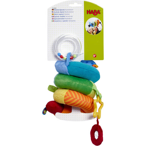 Haba spiraalmobiel Kakelbont junior 13 cm polyester