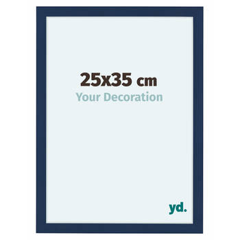 Fotolijst 25x35cm Donkerblauw Geveegd MDF Como