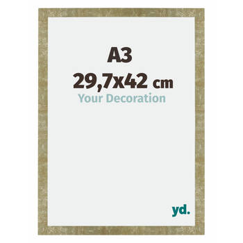 Fotolijst 29,7x42cm A3 Goud Antiek MDF Mura